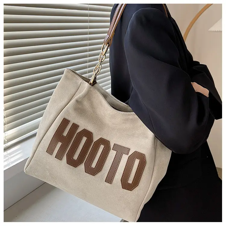Large Capacity Korean Style Letter Shoulder Bag for Women — feature 23