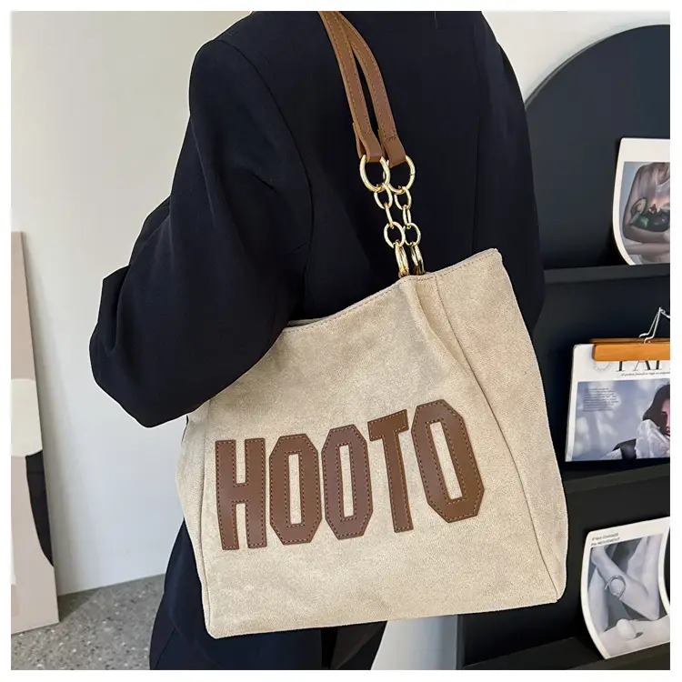 Large Capacity Korean Style Letter Shoulder Bag for Women — feature 24