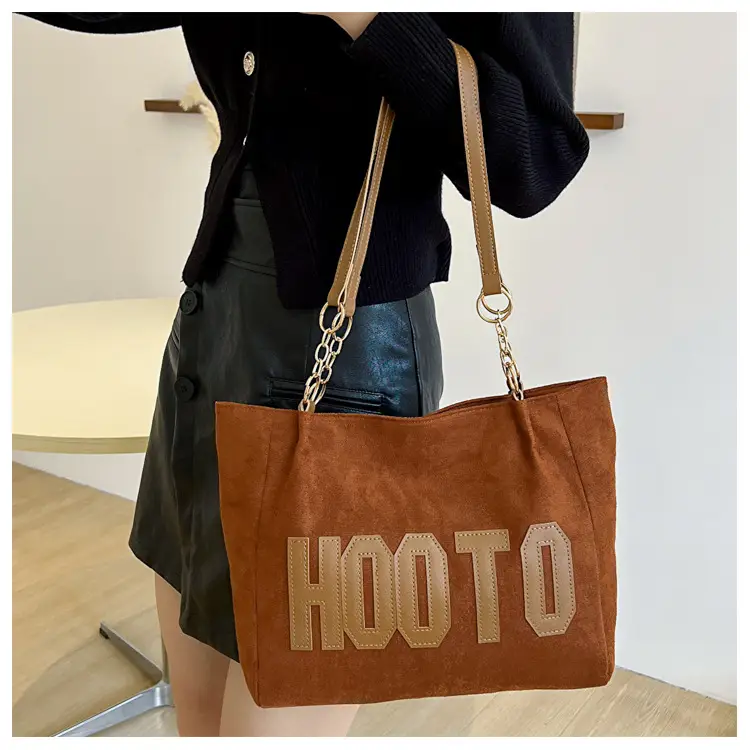 Large Capacity Korean Style Letter Shoulder Bag for Women — feature 28