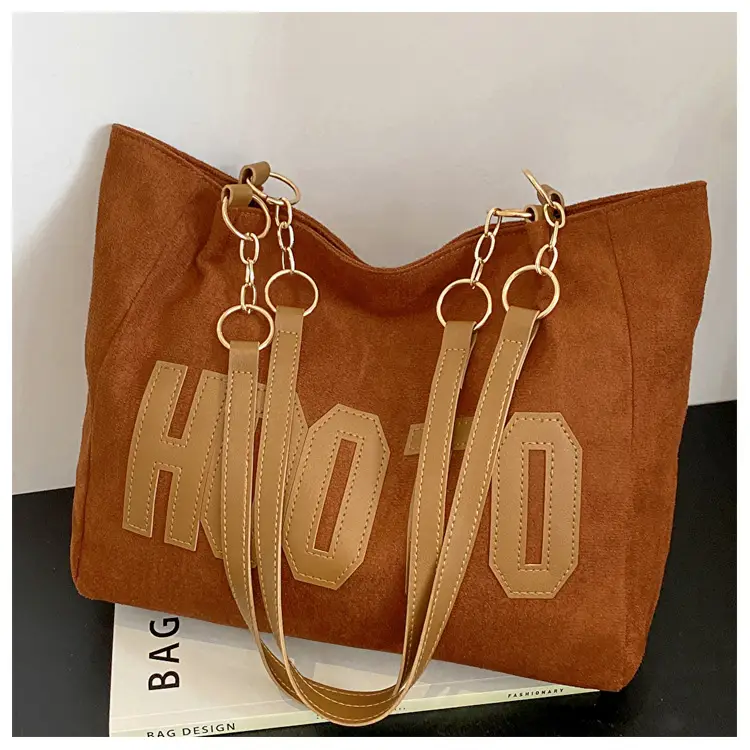 Large Capacity Korean Style Letter Shoulder Bag for Women — feature 35