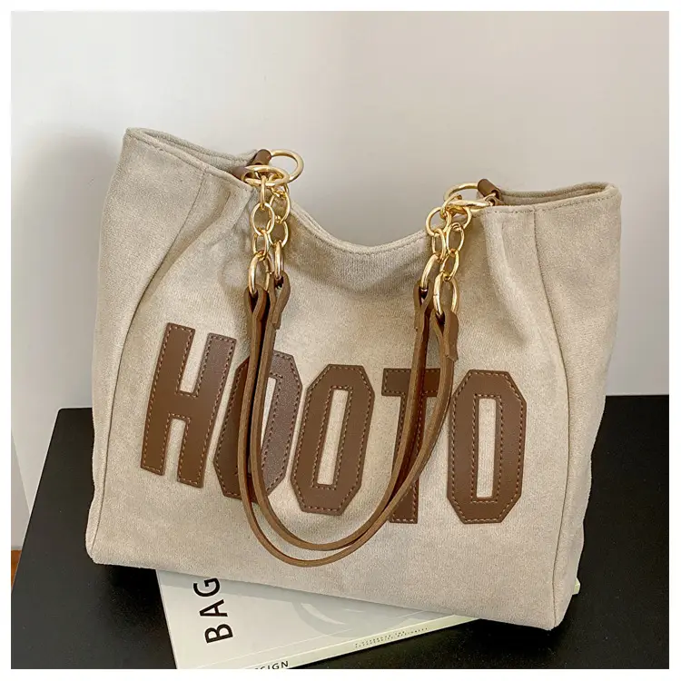 Large Capacity Korean Style Letter Shoulder Bag for Women — feature 37