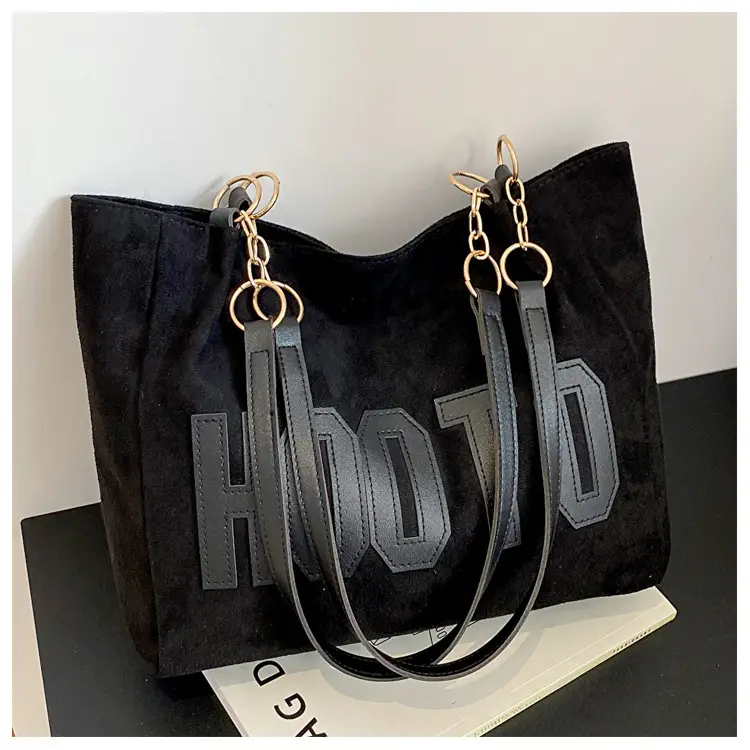 Large Capacity Korean Style Letter Shoulder Bag for Women — feature 38