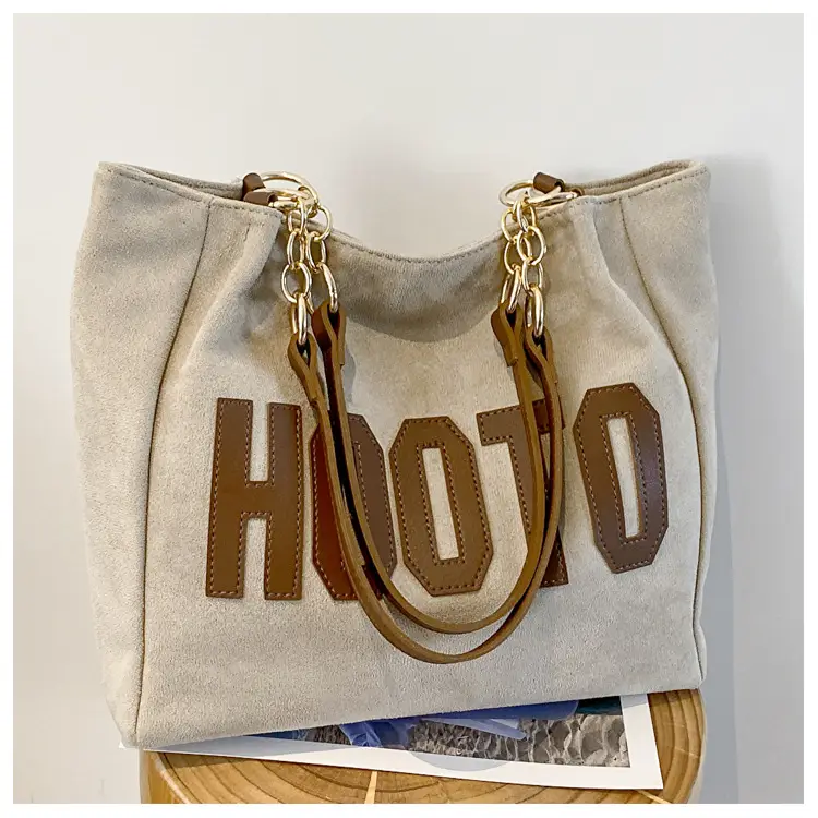 Large Capacity Korean Style Letter Shoulder Bag for Women — feature 39