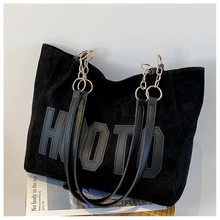 Large Capacity Korean Style Letter Shoulder Bag for Women — feature 40
