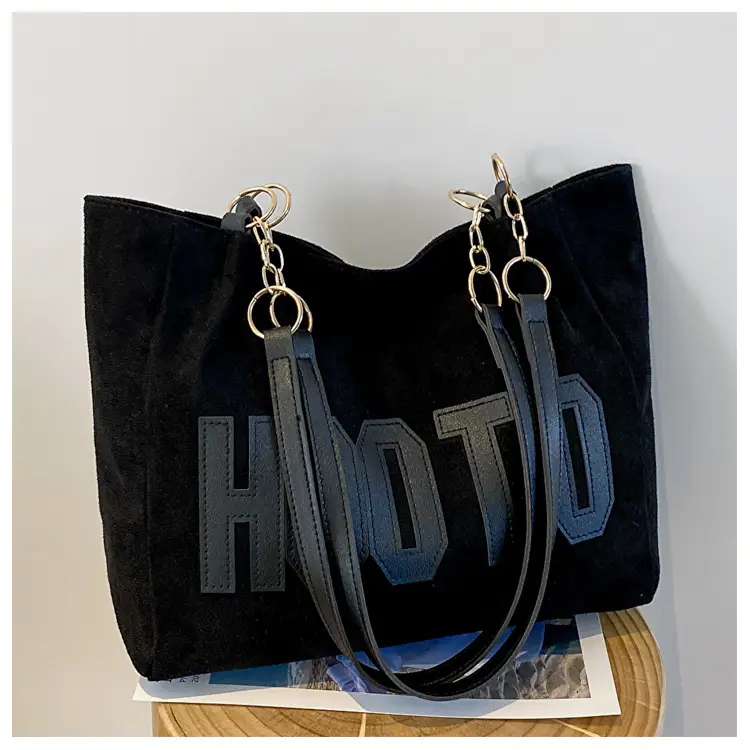 Large Capacity Korean Style Letter Shoulder Bag for Women — feature 41