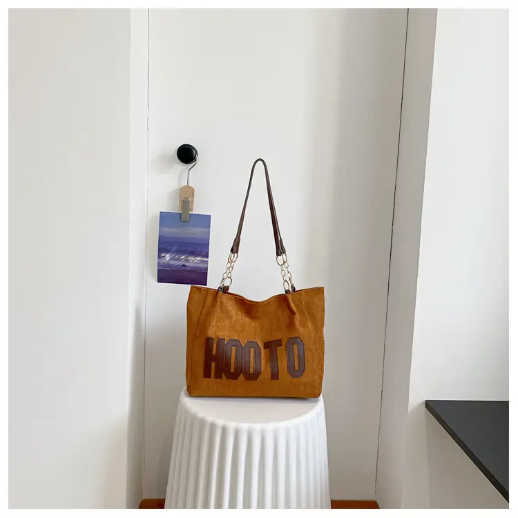 Large Capacity Korean Style Letter Shoulder Bag for Women — feature 42