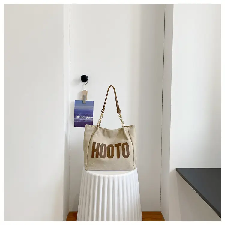 Large Capacity Korean Style Letter Shoulder Bag for Women — feature 44