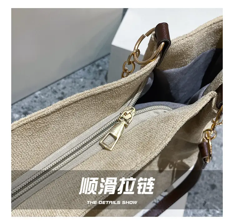 Large Capacity Korean Style Letter Shoulder Bag for Women — feature 5
