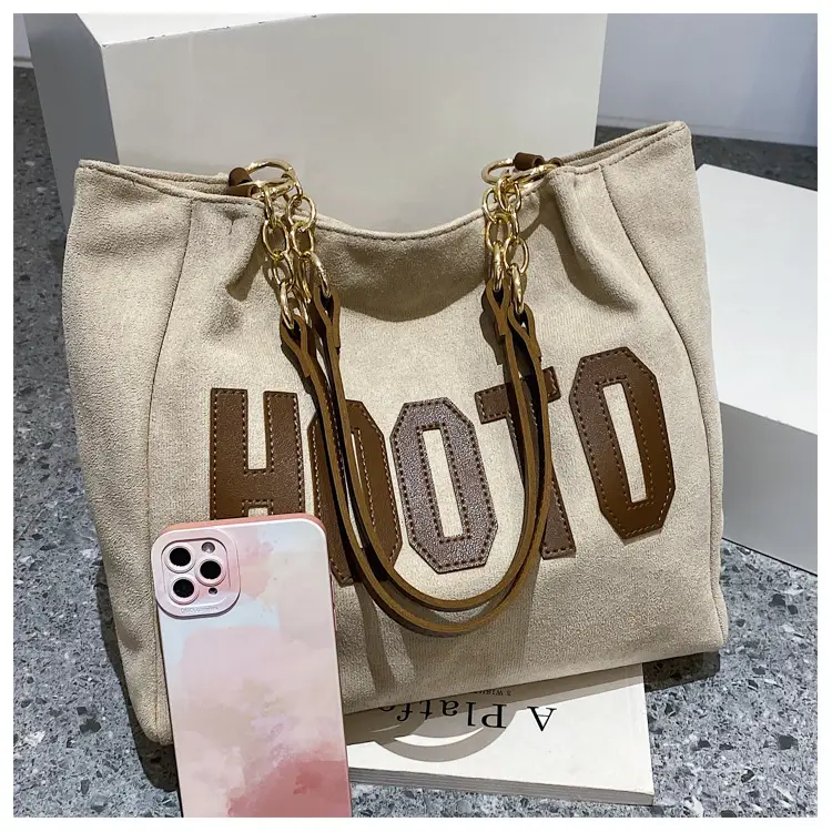 Large Capacity Korean Style Letter Shoulder Bag for Women — feature 50