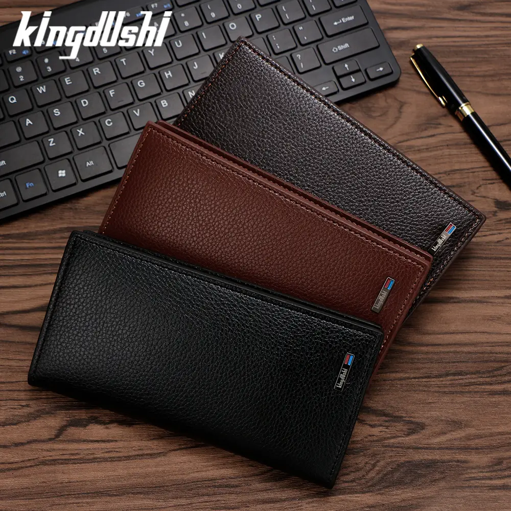 Men's Long Wallet Korean Style Pebbled Pattern Multi Card Slot - Image 5