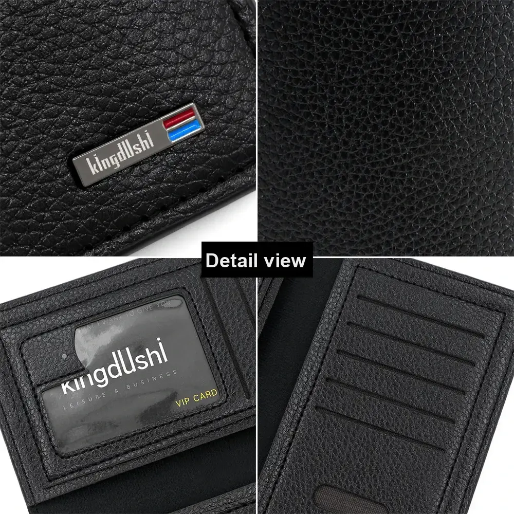Men's PVC Long Wallet – 10 Card Slots, 3 Colours - Image 7