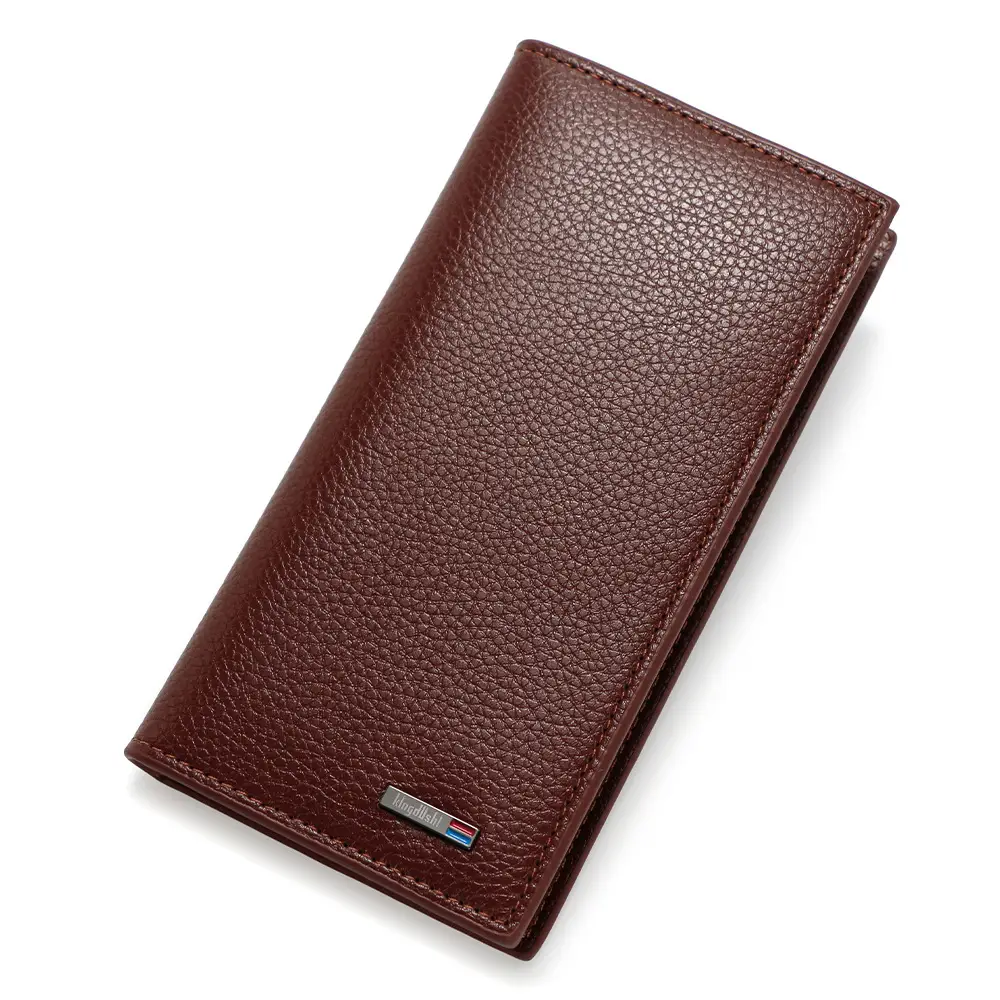 Men's Long Wallet Korean Style Pebbled Pattern Multi Card Slot - Image 8