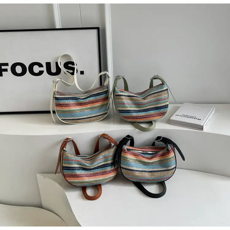 Rainbow Woven Crossbody Bag for Women — feature 13