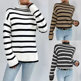 Women's Off-Shoulder Knitted Sweater Solid Color — feature 12