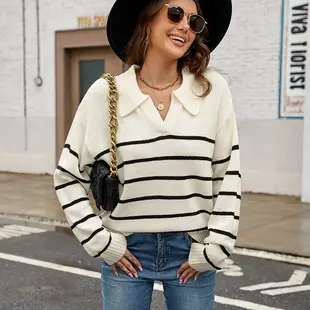 Women's Off-Shoulder Knitted Sweater Solid Color — feature 9