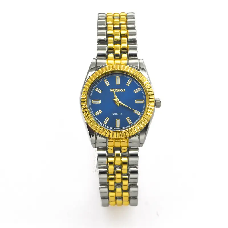 Men Women Steel Band Quartz Watch Light Blue Dial - Image 13