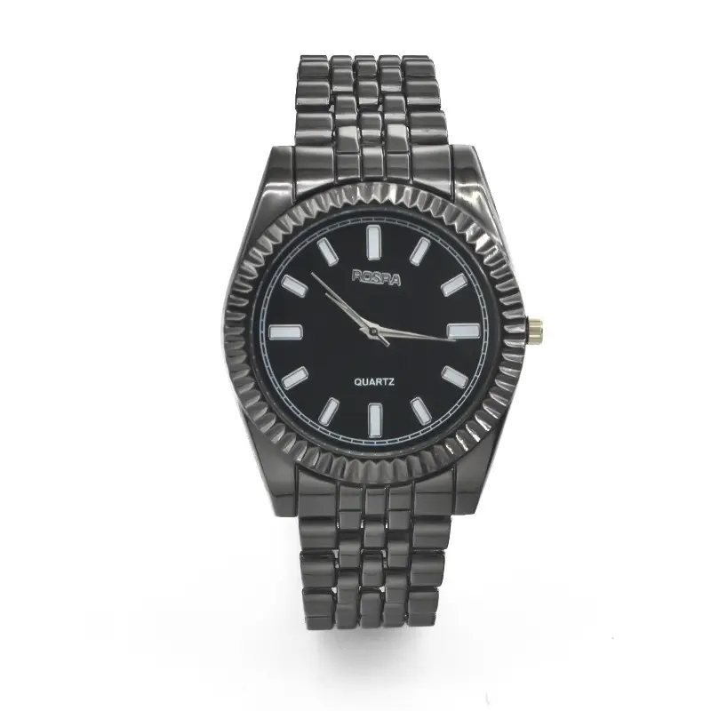 Men Women Steel Band Quartz Watch Light Blue Dial - Image 7