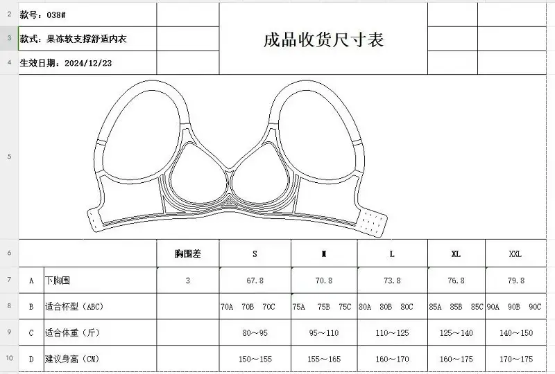 Seamless Jelly Underwear Women Large Size No Steel Rims — feature 1