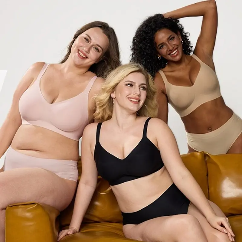 Seamless Jelly Underwear Women Large Size No Steel Rims — feature 11