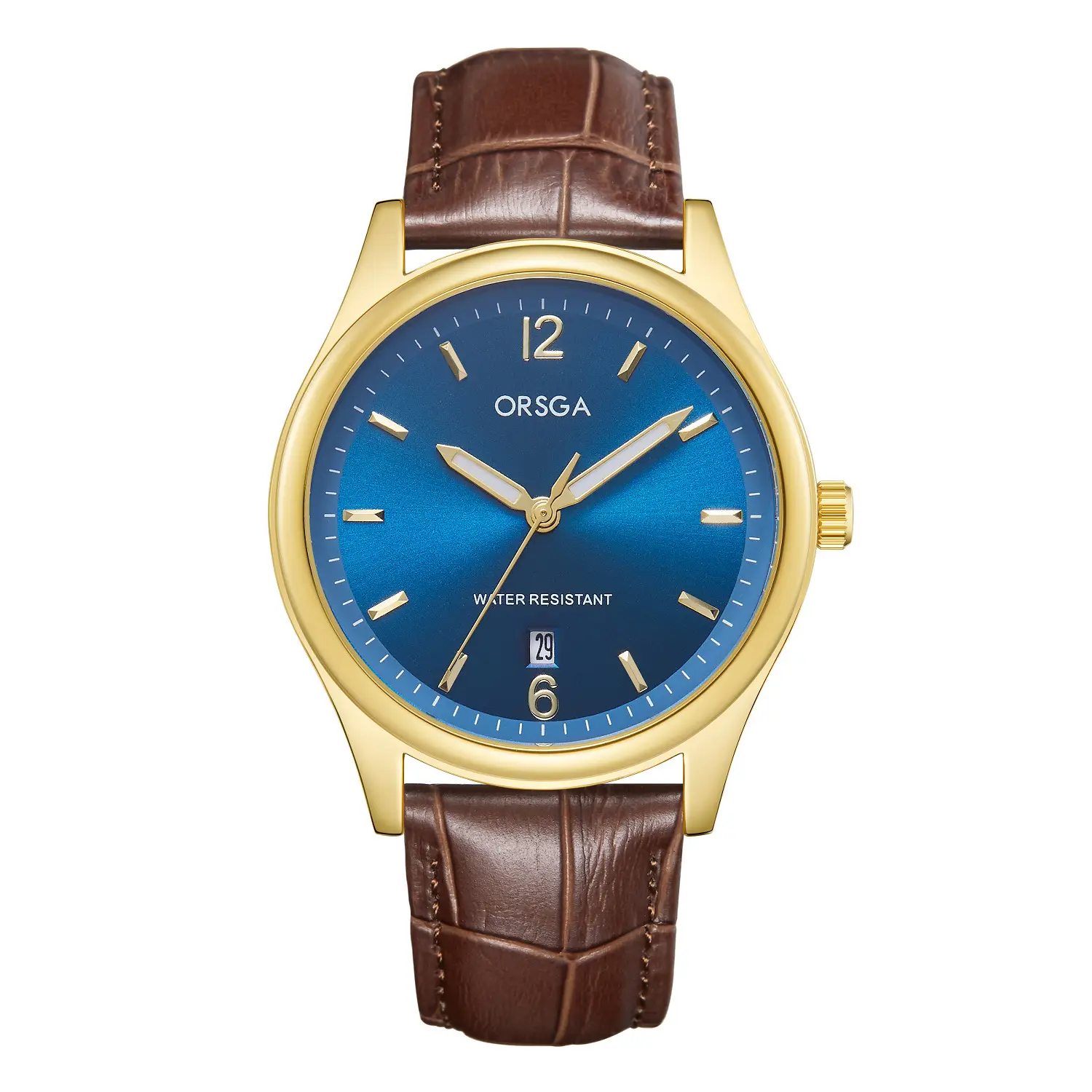 ORSGA Fashion Men's Calendar Quartz Watch Gold Silver Black - Image 10