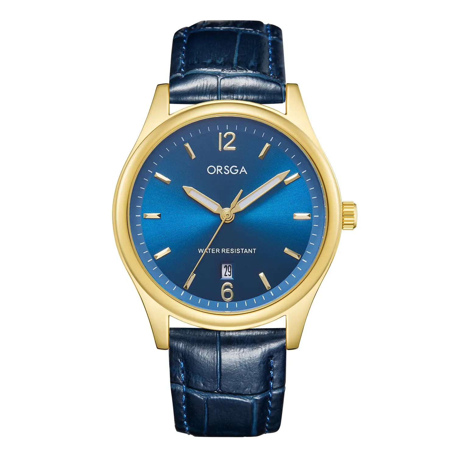 ORSGA Fashion Men's Calendar Quartz Watch Gold Silver Black - Image 11