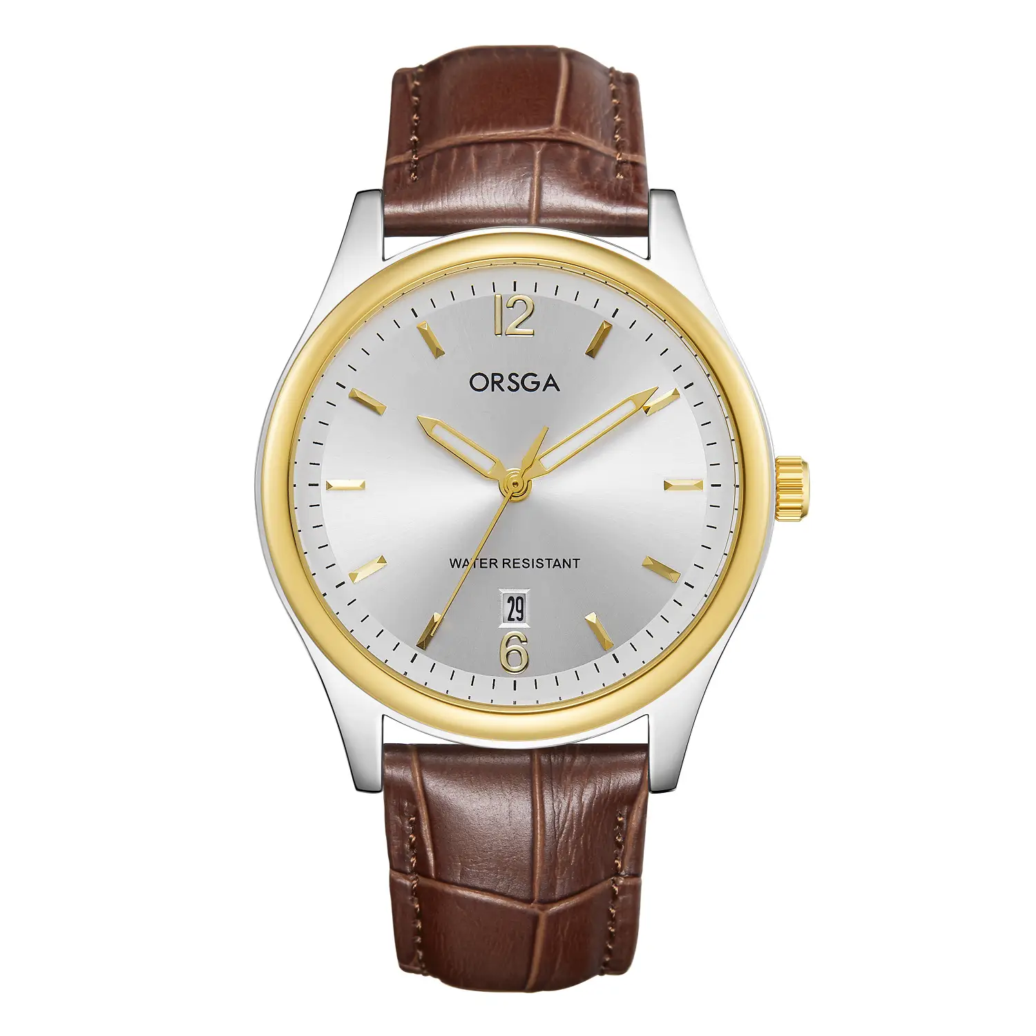 ORSGA Fashion Men's Calendar Quartz Watch Gold Silver Black - Image 13