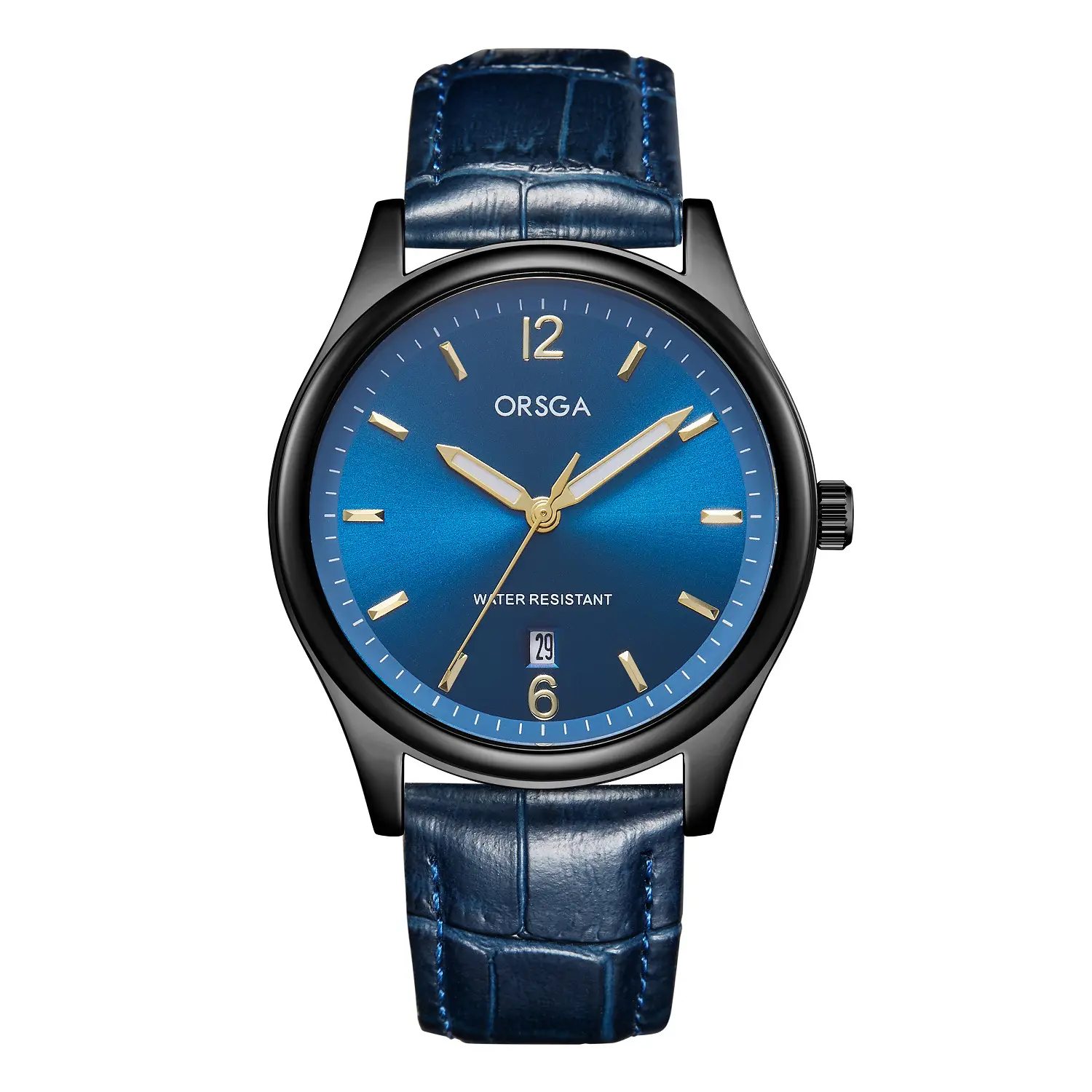 ORSGA Fashion Men's Calendar Quartz Watch Gold Silver Black - Image 7