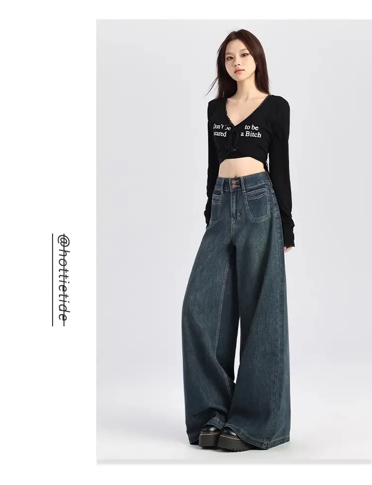 Dark Blue Wide Leg Jeans for Women 2026 — feature 10