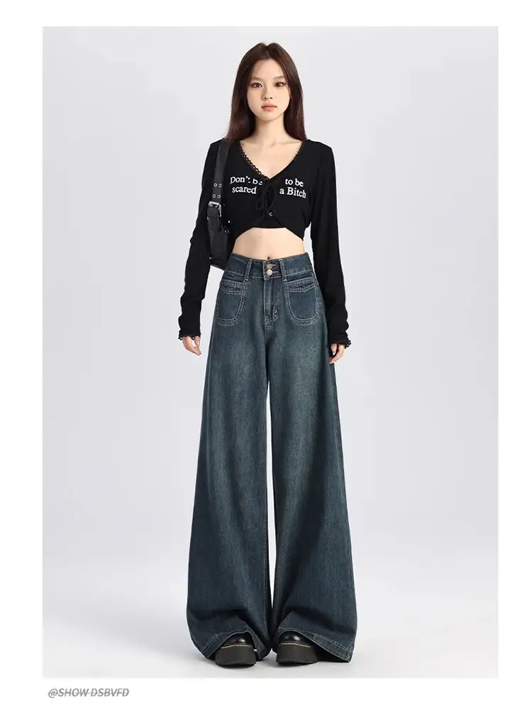 Dark Blue Wide Leg Jeans for Women 2026 — feature 11