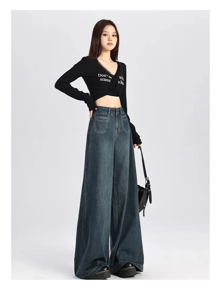 Dark Blue Wide Leg Jeans for Women 2026 — feature 12