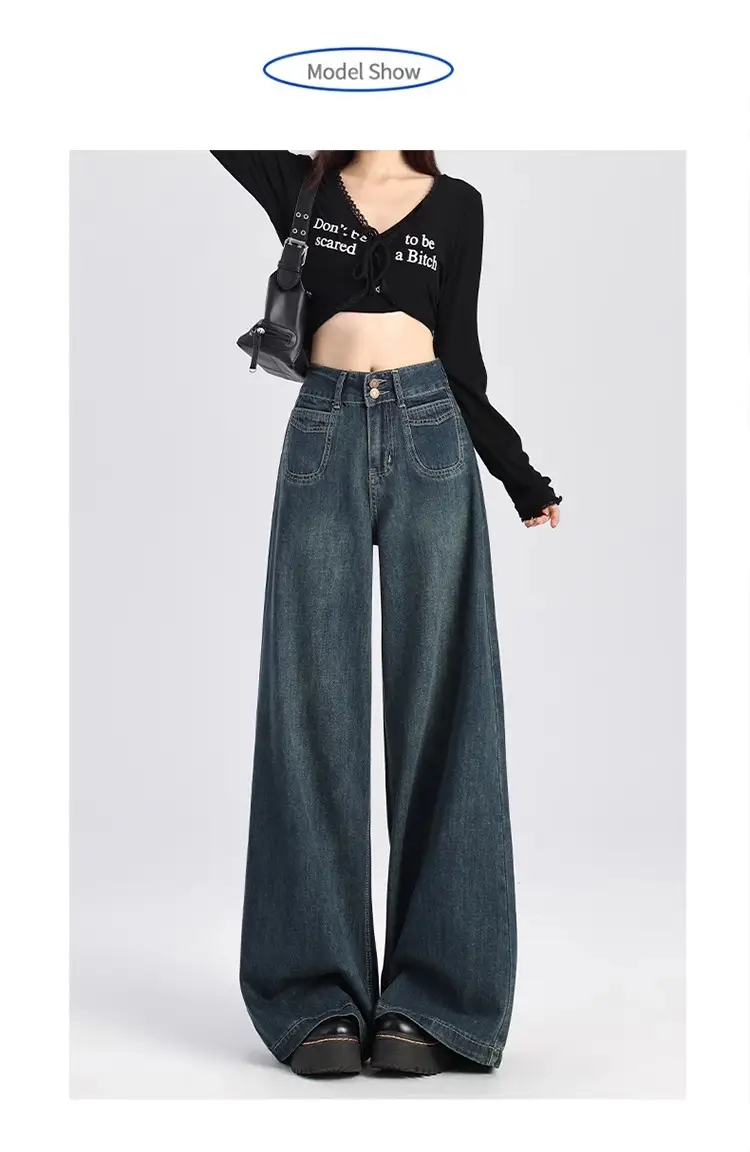 Dark Blue Wide Leg Jeans for Women 2026 — feature 6