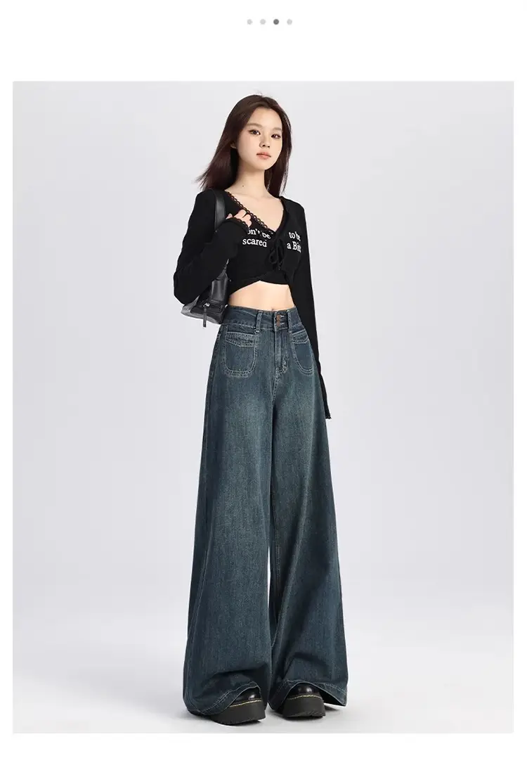 Dark Blue Wide Leg Jeans for Women 2026 — feature 7