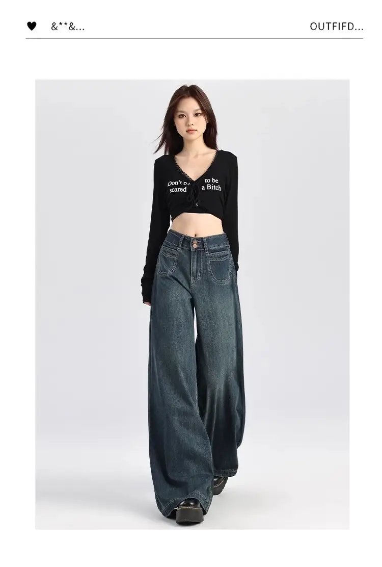 Dark Blue Wide Leg Jeans for Women 2026 — feature 8