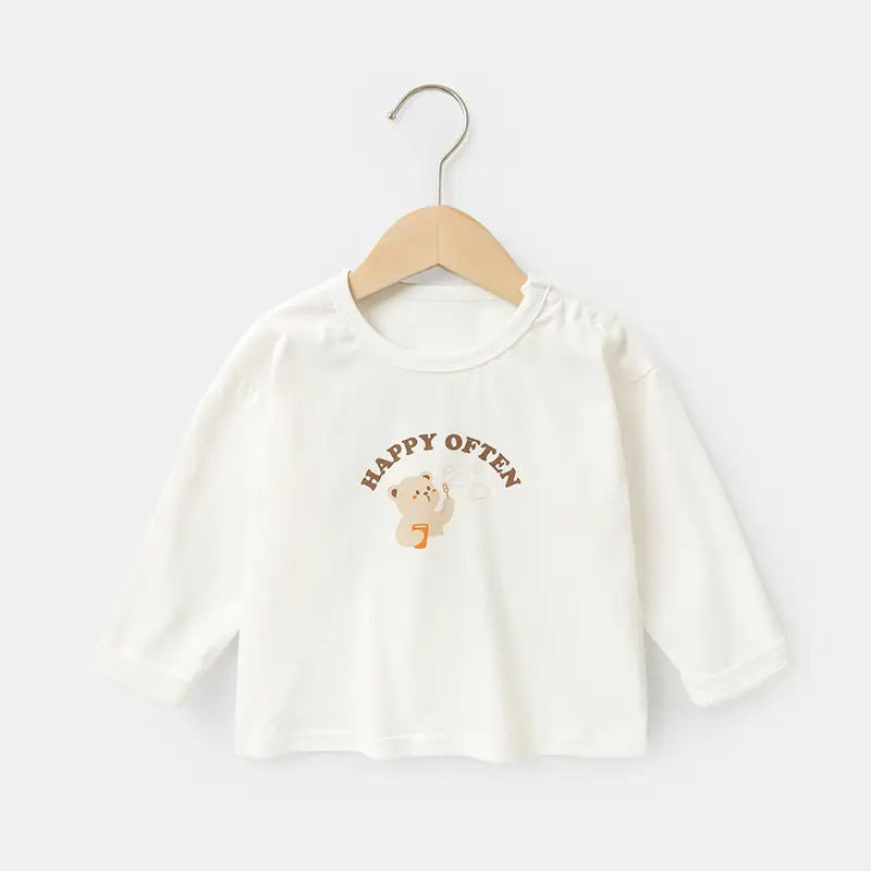 Boys Long Sleeve Bear Print T-Shirt Spring - Image 2