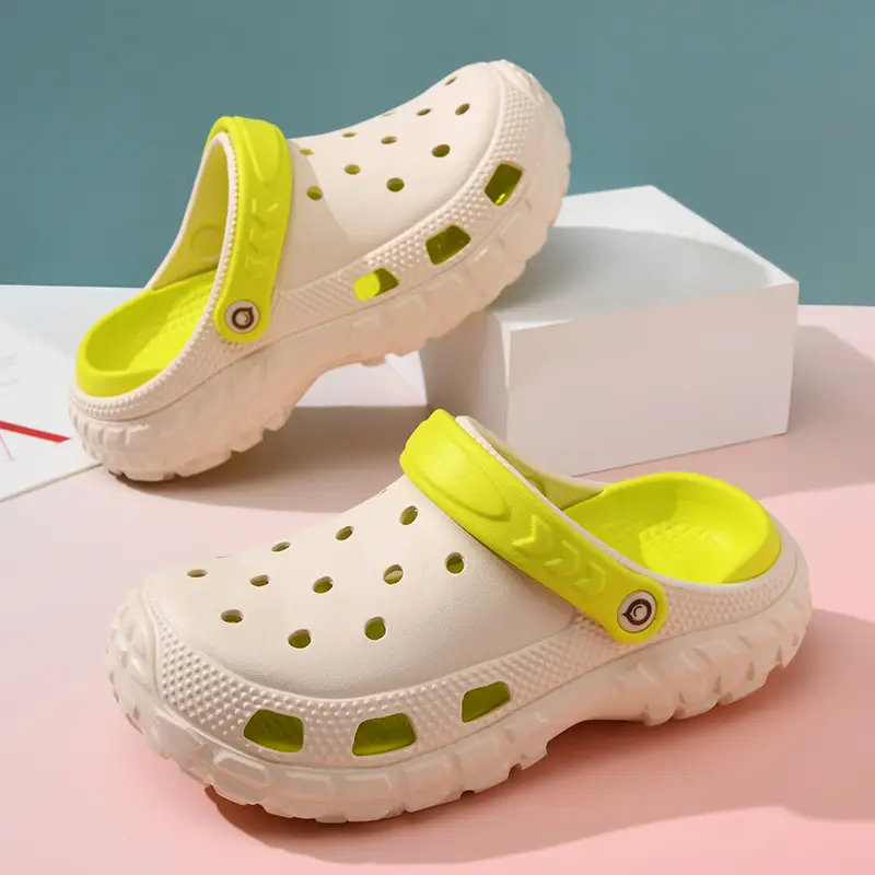 Hole Shoes Thick-soled Women's Summer Outer Wear Platform Bottom Non-slip Sandals and Slippers Beach Wear-resistant Non-stinky Foot Candy Color Slippers - Image 8