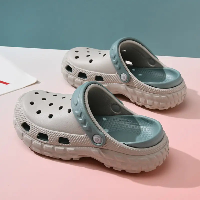 Hole Shoes Thick-soled Women's Summer Outer Wear Platform Bottom Non-slip Sandals and Slippers Beach Wear-resistant Non-stinky Foot Candy Color Slippers - Image 9