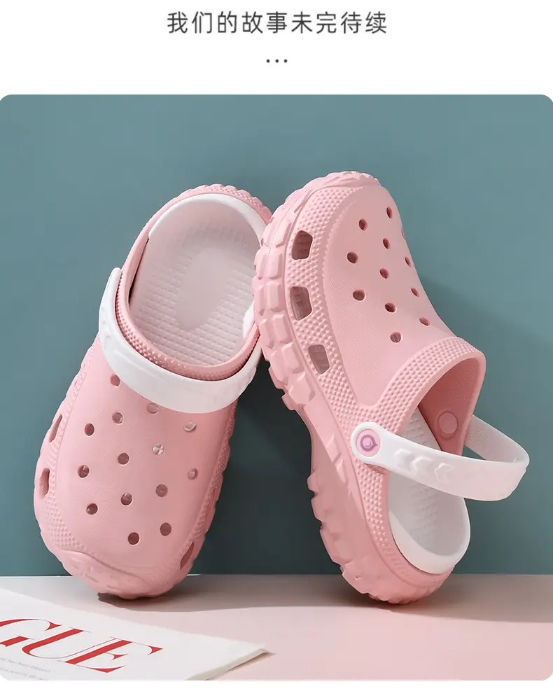 Hole Shoes Thick-soled Women's Summer Outer Wear Platform Bottom Non-slip Sandals and Slippers Beach Wear-resistant Non-stinky Foot Candy Color Slippers — feature 18