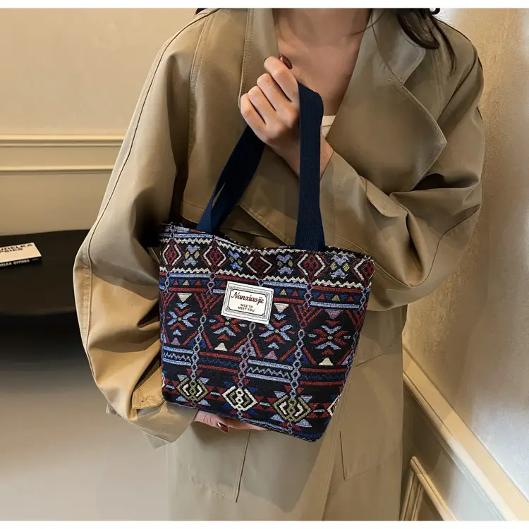 Women Retro Patterned Canvas Shoulder Crossbody Bag 2024 — feature 12