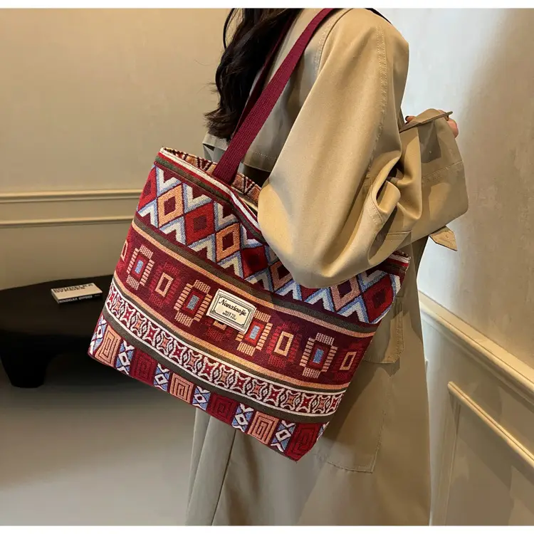 Women Retro Patterned Canvas Shoulder Crossbody Bag 2024 — feature 15