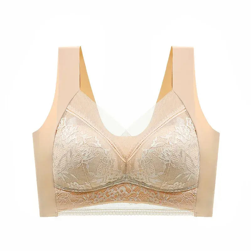 Lace Underwear Women's Large Chest Showy Small No Mark Steel Ring Gathering - Image 2
