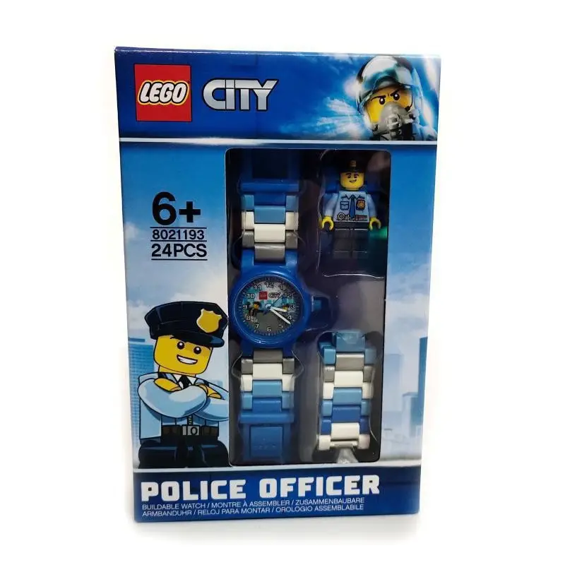 Compatible Lego Kids Watch Toy Assembled Blocks Police Batman Superman Phantom Ninja Kay Emmett - Image 4