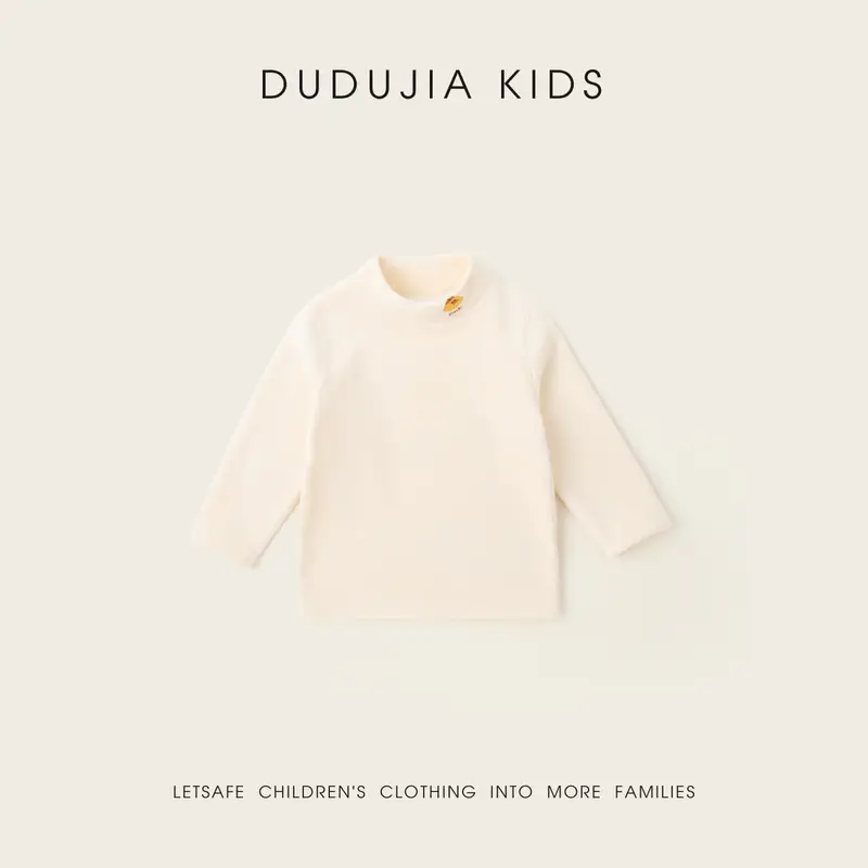 Dudu Jia Kids Pink Fleece Half-High Collar T-Shirt - Image 9