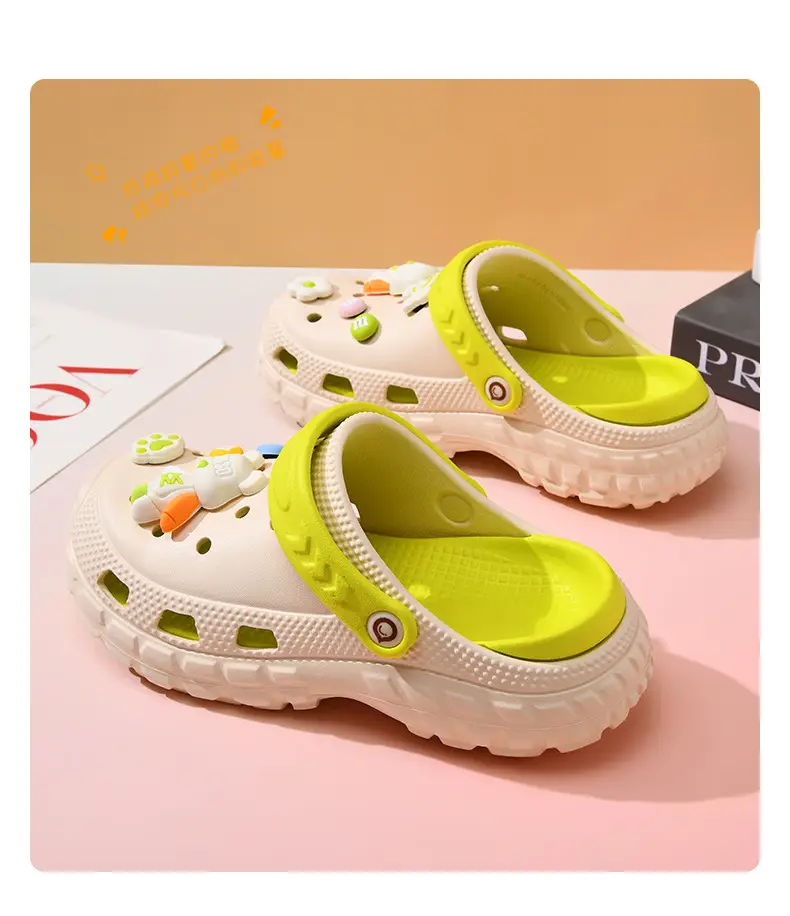 Hole Shoes Women's Thick Sole Non-slip Non-stinky Feet Violence Bear Baotou Slippers Summer Wear-resistant Height-increasing Cute Sandals — feature 20