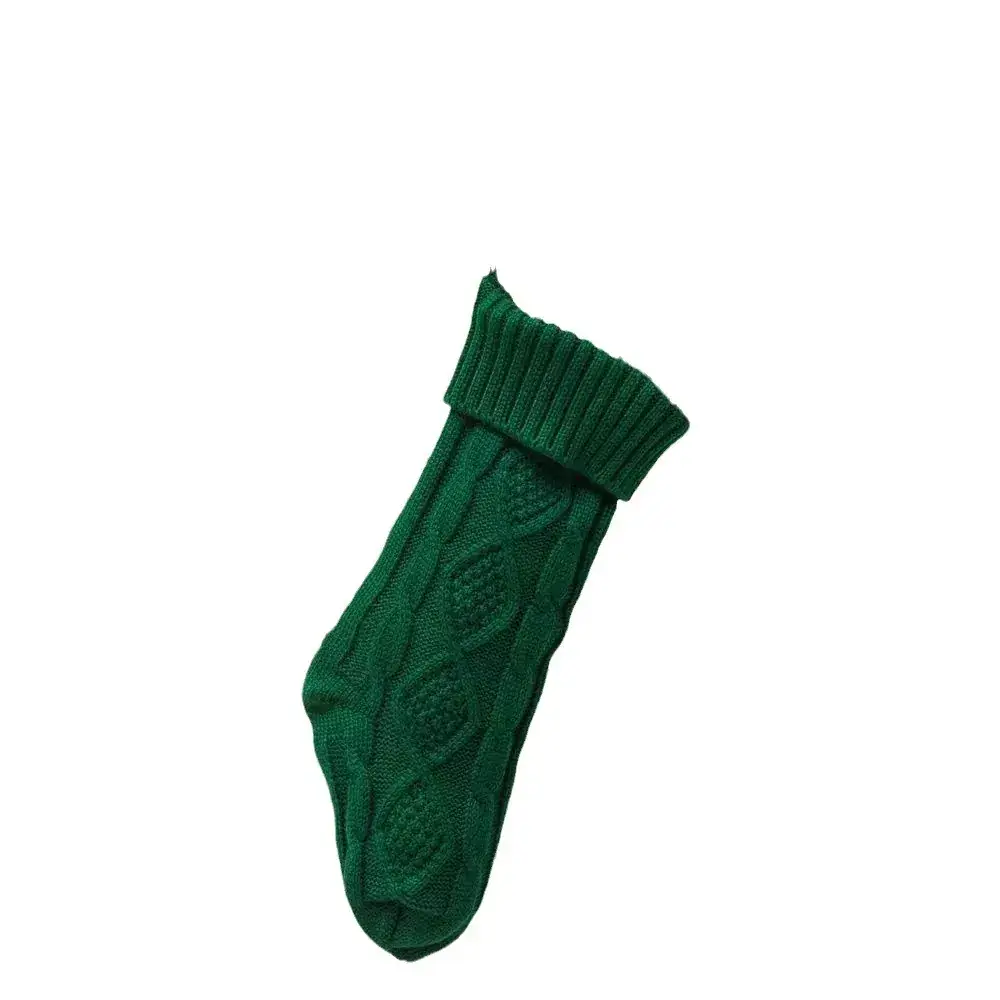 2024 Red Knitted Christmas Stocking 46cm Cross Border - Image 9
