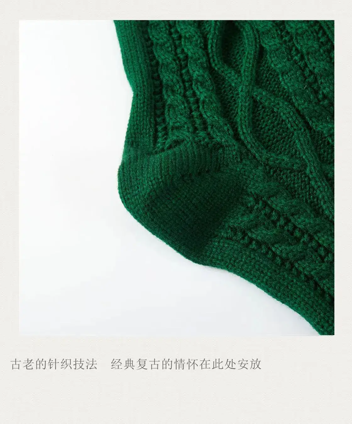 2024 Red Knitted Christmas Stocking 46cm Cross Border — feature 8