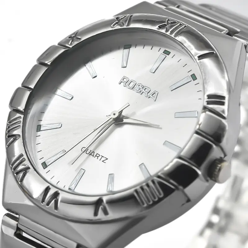 Men's European Quartz Watch Silver Steel Band - Image 11