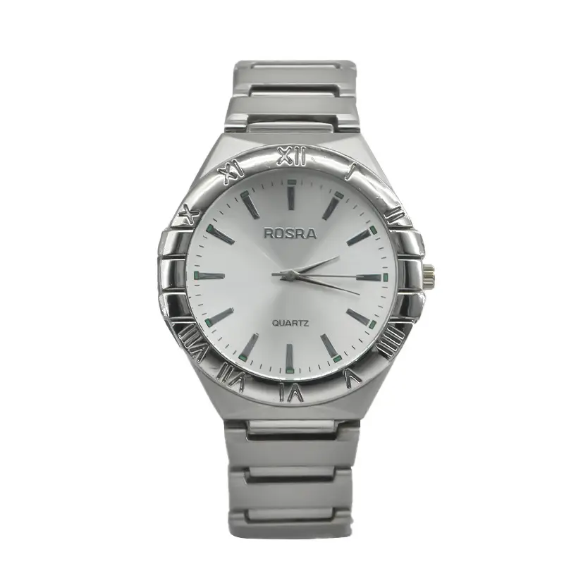 Men's European Quartz Watch Silver Steel Band - Image 2