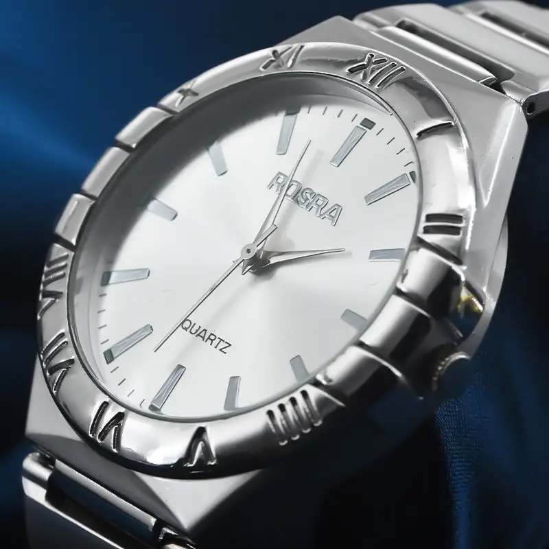 Men's European Quartz Watch Silver Steel Band — feature 12