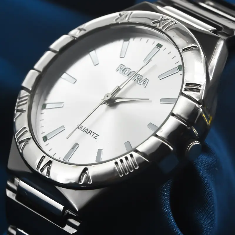 Men's European Quartz Watch Silver Steel Band — feature 16