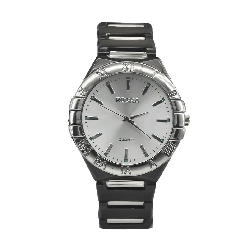 Men's European Quartz Watch Silver Steel Band - Image 5